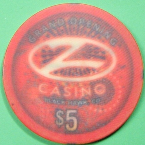 $5 Casino Chip. The Z, Black Hawk, CO. Grand Opening. Z68.