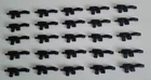 STORMTROOPER-FETT  VINTAGE LIKE REPRO BLASTER GUN BLACK BLUE SUPER LOT X50