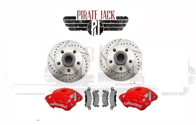 Chevy Impala 1958-68 delantero trasero rojo Wilwood freno de disco cromo refuerzo ajustable Foto 2 de 4