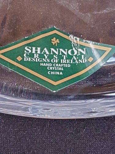 Shannon Crystal Handcrafted Footed Trifle/Pedestal Bowl & 4 Dessert Bowls - Picture 5 of 13
