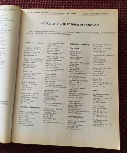 Official Price Guide to Collectibles~ Harry Rinker~2nd ED September 1998 Book - Picture 6 of 14