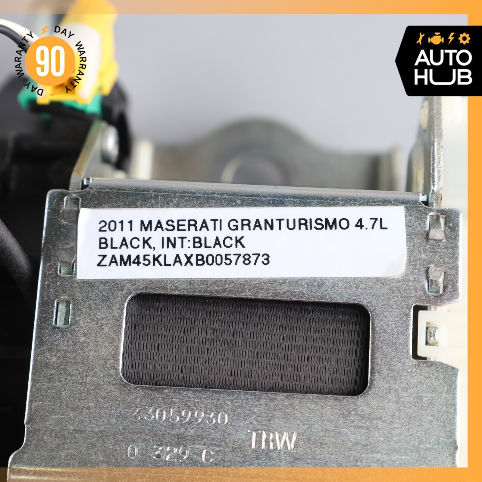 08-19 Maserati GranTurismo M145 Rear Left Driver Side Seat Belt Black OEM 56k