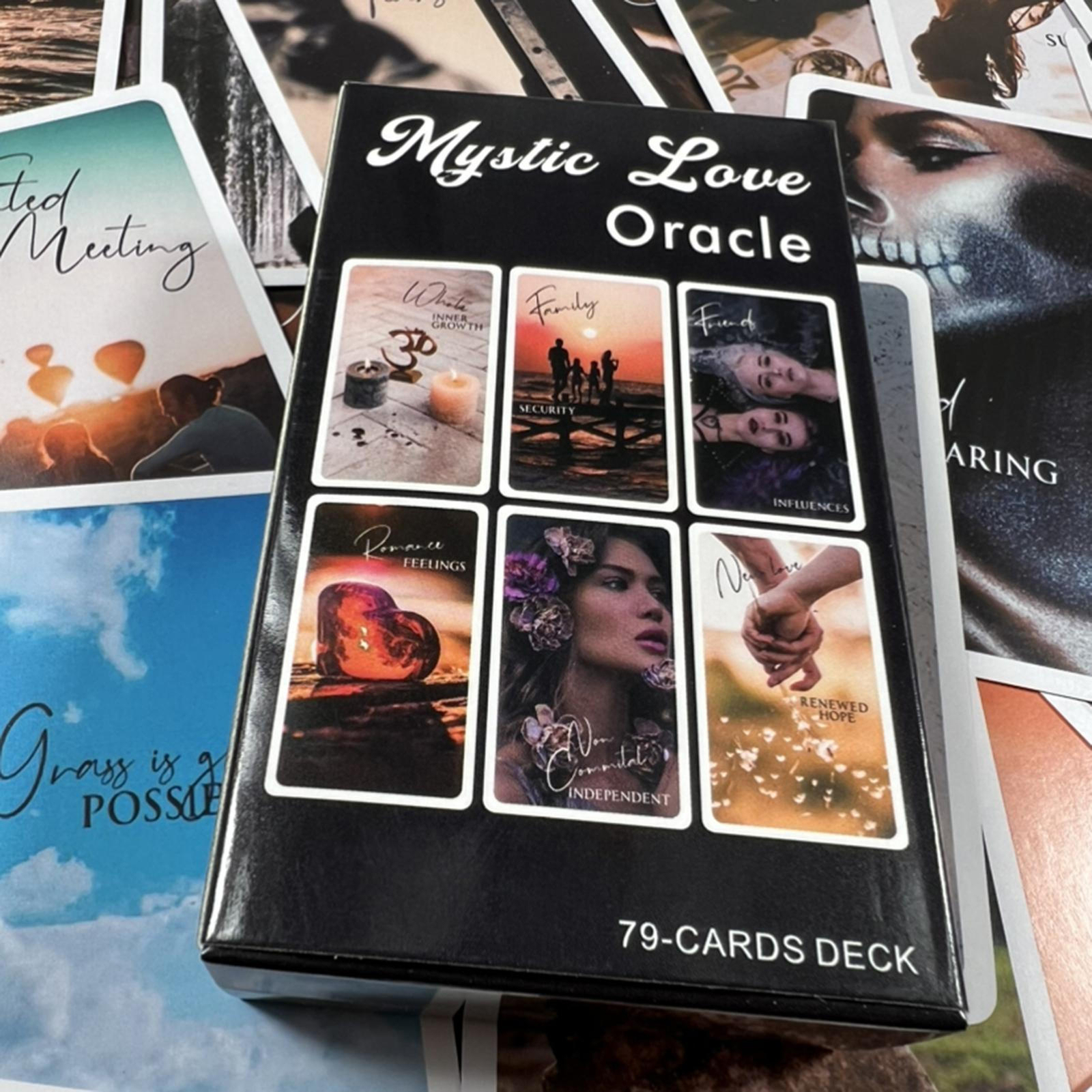 Mystic Love Oracle Deck 79 Pcs Cards LOVE ORACLE Deck Tarot Deck Messages Game