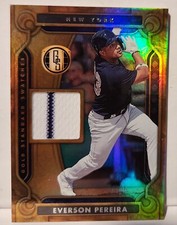 2023 Panini Chronicles Baseball Gold Standard Swatches Everson Pereira #GSS-EP