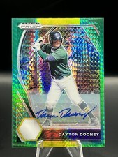 DAYTON DOONEY 2021 Prizm Draft Picks Hyper Green PRIZM AUTO #PDP169 Royals / LAD
