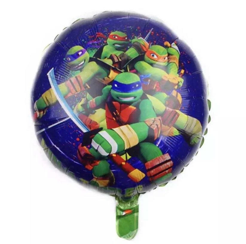 Globos Tortuga Ninja Adolescente Decoraciones Fiesta de Cumpleaños Niños Niñas Niños Globo Foto 2 de 4