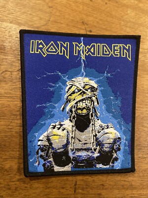Iron Maiden Powerslave NWOBHM Metal Band Patch Black Border