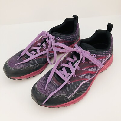 Women's Merrell Trail Crusher Size 9 Running Shoe Sneaker Pink Purple Blk J37372