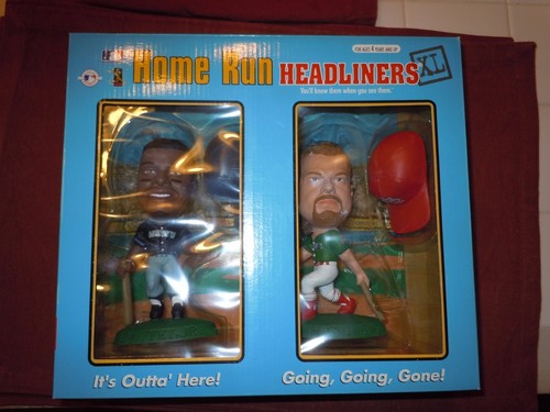 MLB 1998 Homerun Headliners Mark McGwire & Ken Griffey Jr Figures MIB unopened - 第 1/6 張圖片