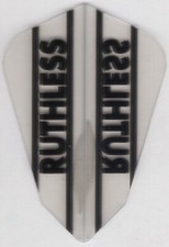 Clear Fantail RUTHLESS Dart Flights: 3 per set