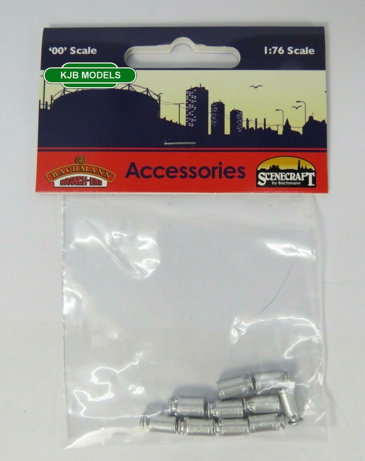 OO Gauge Milk Churns (x10) Bachmann 44-521 Farm / Dairy / Station Accessories