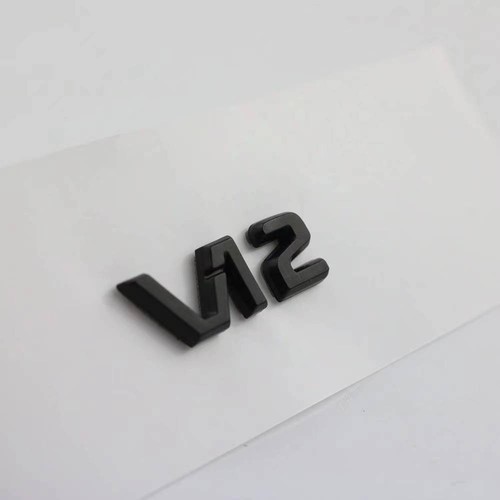 Consola central trompeta cromada "V12" emblema insignia para Mercedes Benz Maybach S - Imagen 7 de 14