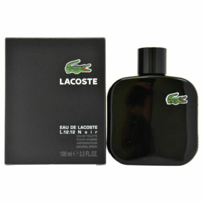 Lacoste L.12.12 Noir Intense Men 3.3 OZ 100 ML Eau De Toilette Spray Box Sealed