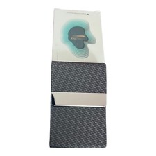 MaxGear Business Card, Credit Card Holder PU Leather Stainless 2.2"x3.5" NEW
