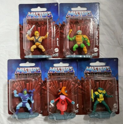 Masters of the Universe Mattel Micro Collection 5 Figures  |NEW| 