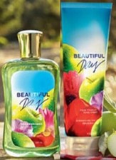 Bath  Body Works 2pc Beautiful Day Full Size Body Cream/Shower Gel