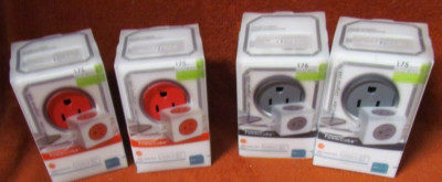 PowerCube Original USB Lot of 4 - 2 Red and 2 Gray NEW Free Shipping