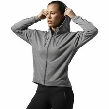 AJ3405 Womens Reebok Workout Ready Zip Hoodie