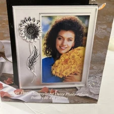 Gottinger Satin Finish, Silver Plated Album 4 x 6 Holds 100 Photos Or Scrapbook