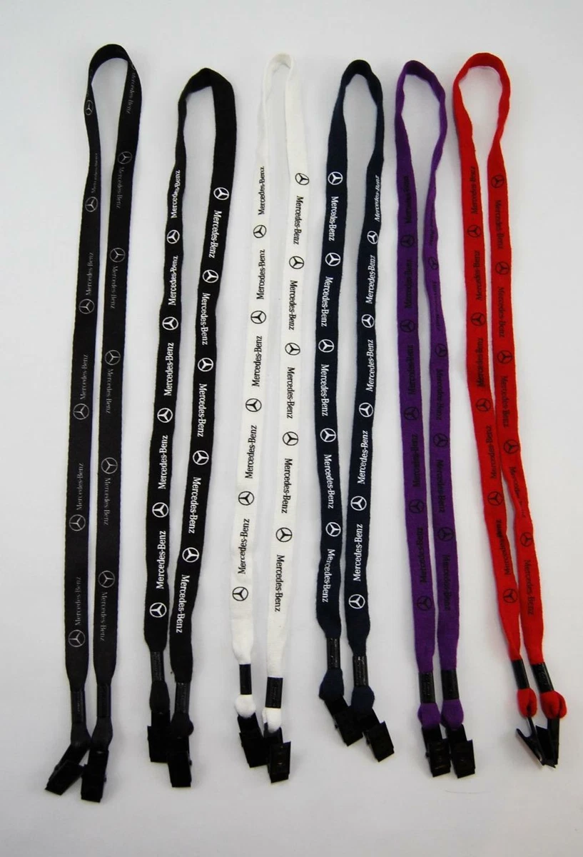 Mercedes Benz Lanyard ID Badge Double Alligator Open Ended Clasp