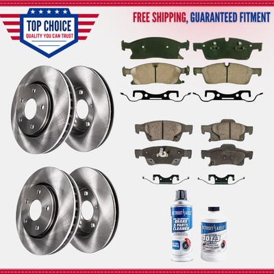 13.78'' (350mm) Front & Rear Rotor Brake Pad for Durango Grand Cherokee HD Brakes