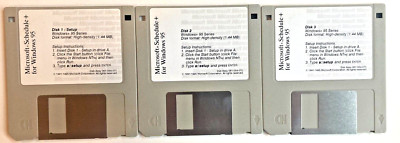 Microsoft Schedule+ For Windows 95 Floppy Disks 3.5''