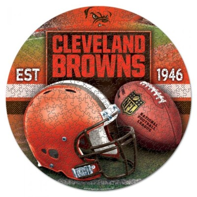 NFL Cleveland Browns rundes Puzzle Puzzel Football 500 Teile pcs 51cm