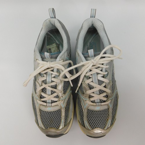 Skechers Shape Ups XF Accelerators Shoes Women's Size 7.5 12320 Silver Blue SLBL - Picture 4 of 22