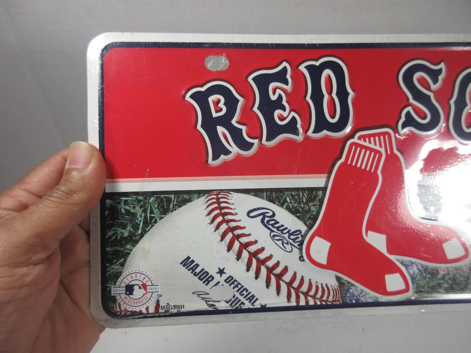 2010 Rico MLB Baseball Boston Red Sox metal novelty car auto license plate tag - Image 2 of 4