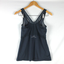 Lorna Jane Tank Top Women Extra Small Blue Navy Mesh Racerback Yoga Running