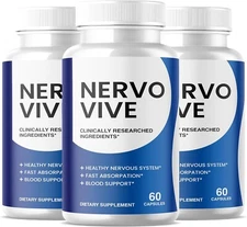Nervo Vive Fast Absorption Blood Support Dietary Supplement (180 Capsule) 3-Pack