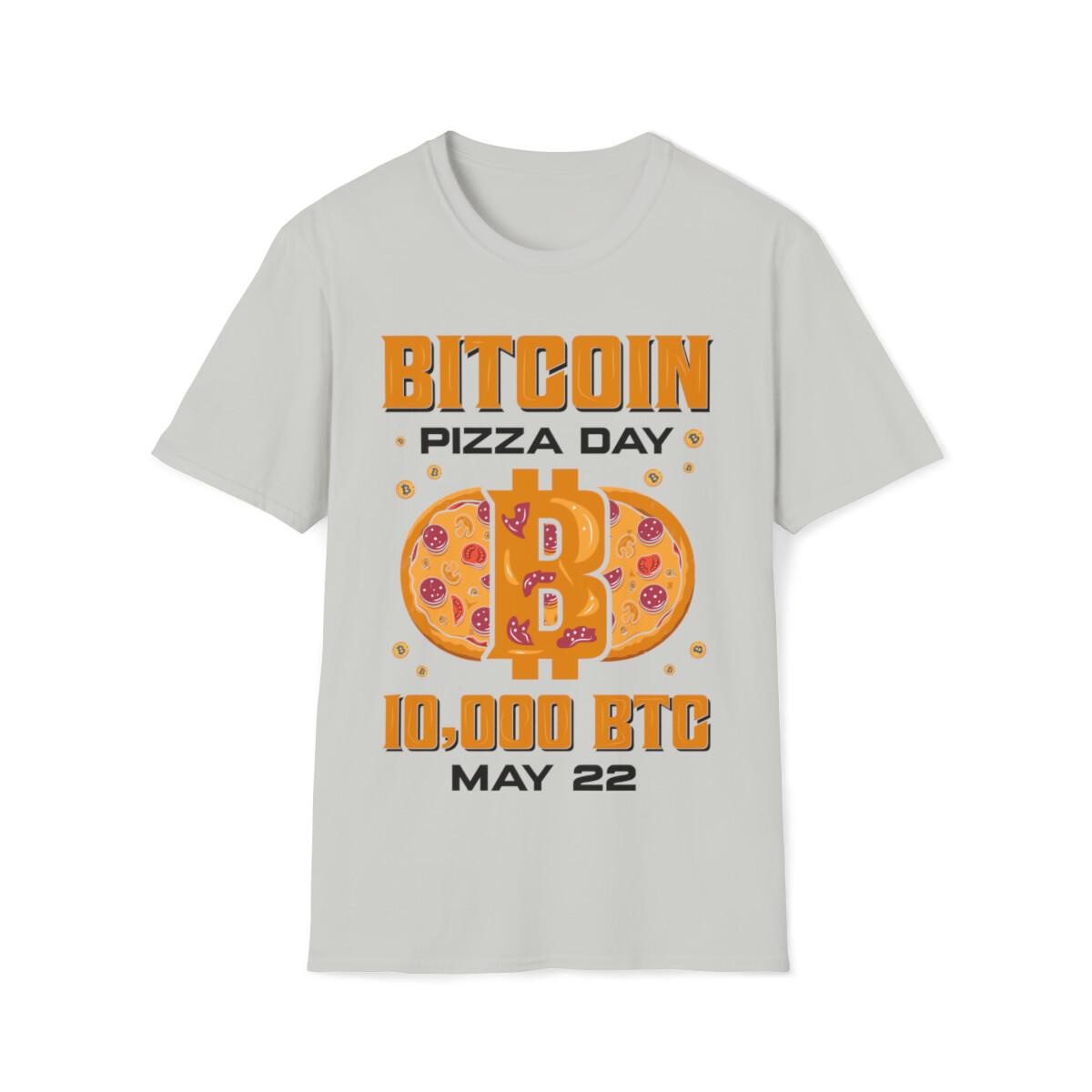 Bitcoin Pizza Day May 22 BTC Crewneck T-Shirt, Crypto Shirt, Cryptocurrency  | eBay