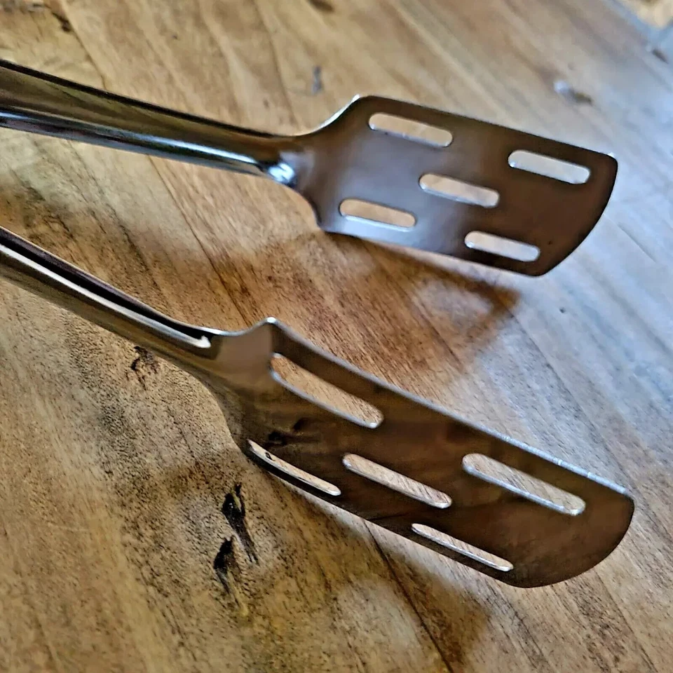 Set 5 Pinze da Cucina per Servire - Acciaio Inossidabile INOXRIV - Varie Misure - Immagine 2 di 4