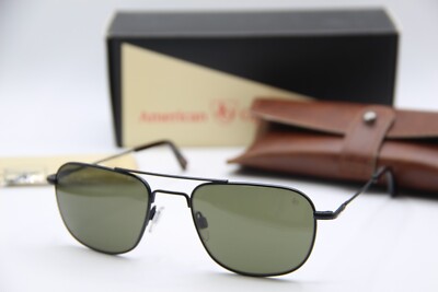 NEW AMERICAN OPTICAL CHECKMATE C2 MATTE BLACK AUTHENTIC SUNGLASSES W/CASE 56-21