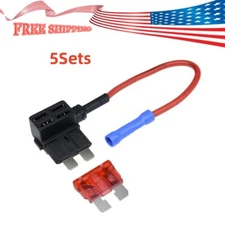 12V Car Add-a-circuit Fuse TAP Adapter Standard ATM APM Auto Blade Fuse Holder