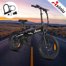 850W 20" E-Bike 36V Electric Bike Fat Tire Folding City Bicycle Commuter Ebike
