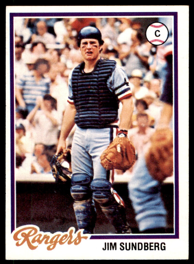 1978 Topps #492 Jim Sundberg EX-MT/NM Texas Rangers