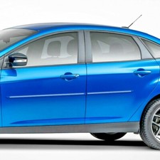 For Ford Focus 4dr 2008-2018 Painted Moldings W Chrome Inserts Cf-focus084-dr
