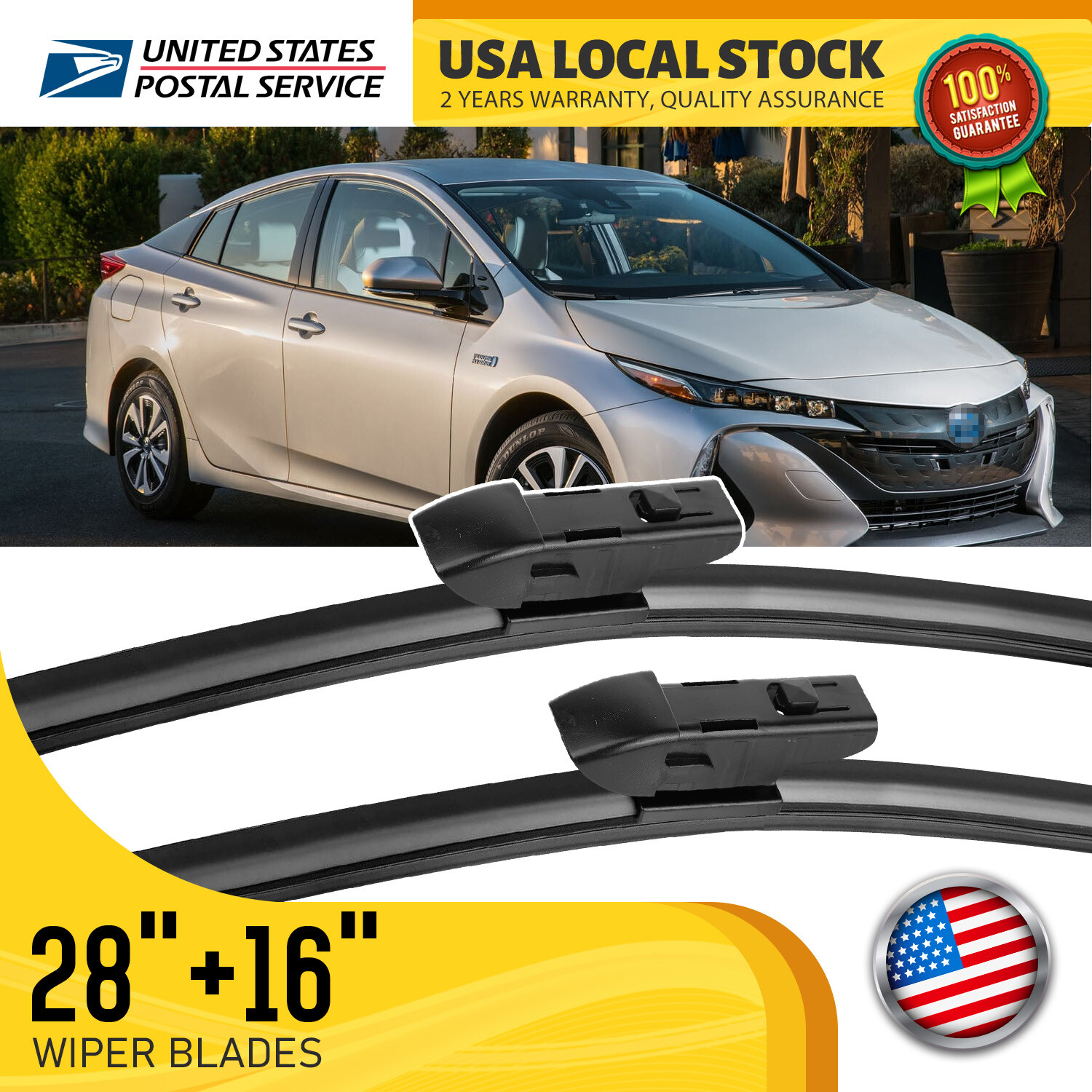 28-16 inch Toyota Prius 2019-2021 Front Wiper Blades OEM Replacement
