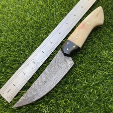 9'' Handmade Damascus Steak Knife - Premium Dining Table Cutlery Sharp Blade