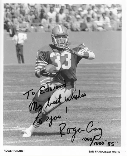 Roger Craig Autographed Signed 8x10 Photo San Francisco 49ers