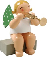 Wendt & KüHn 'Engel Mit Trompete Sitzend - 6,5Cm'