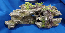 Preowned Fish Tank Decoration Skull Rock Cave