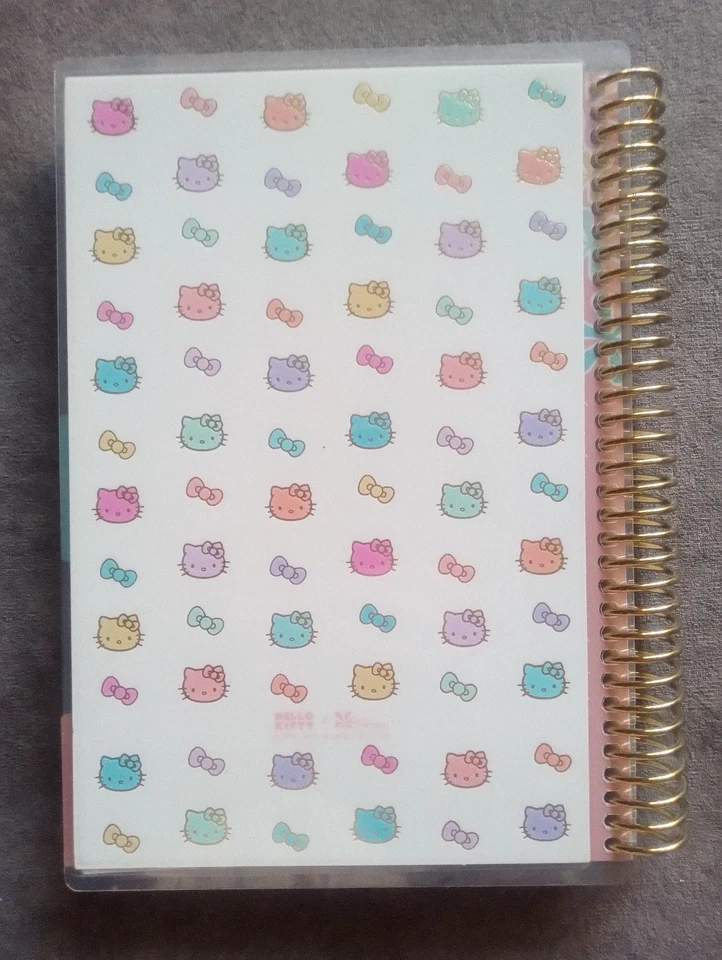 Hello Kitty BE KIND BE NICE REPEAT Spiral 4 Tab Notebook Journal - NEW - Image 3 of 4
