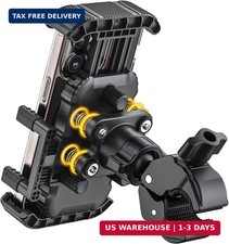 Bike Phone Holder for Handlebar, Motorcycle Phone Mount, Shock Absorbing Anti-Sh