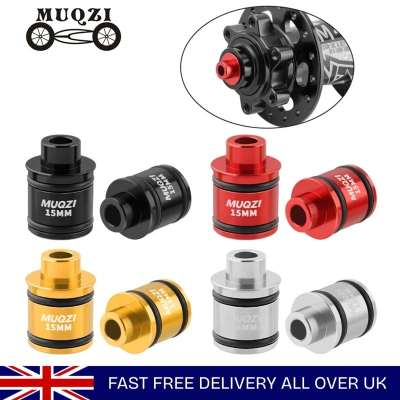 Bike Thru Axle 12/15mm to 9mm Quick Release Adapter 1Pair MTB Hub