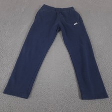 Nike Sweatpants Mens Small Navy Blue Sportswear Club Fleece Straight Leg Pocket