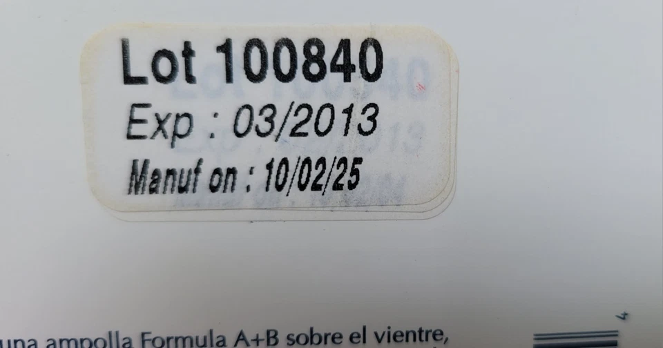 Fórmula de ionitermia fórmula A+B suavizante corporal 8-10 ml / 0,34 oz. Juego de ampollas SERP Foto 4 de 4