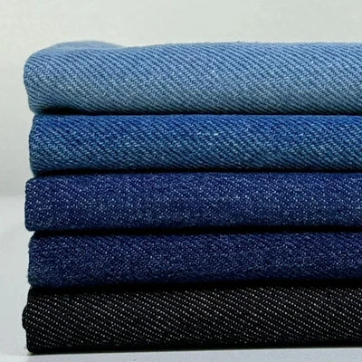 Tissu Denim Coton Sergé Mètre Jean Robe Sac Chaussure Bleu Noir Levi's - Photo 1/4