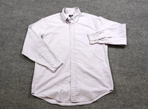 Brooks Brothers Shirt Mens Medium Purple Button Long Sleeve Supima Cotton Casual - Picture 1 of 7